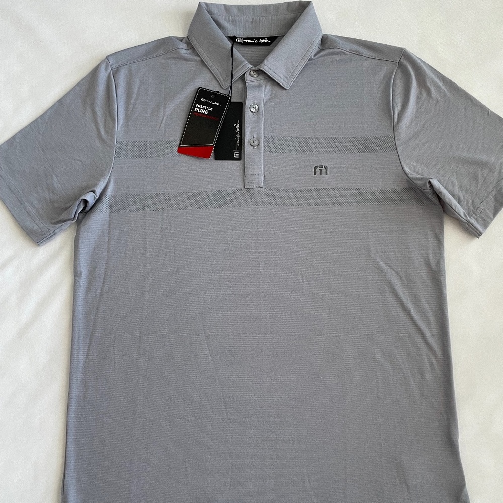 Travis Mathew Prestige Pure Performance Mens Polo Shirt Size Small Pull The Plug